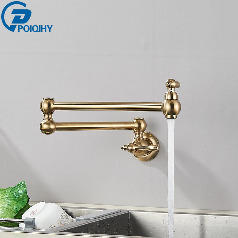 Robinet Remplisseur Mural Pliant Eau Froide Bec Rotatif Inox