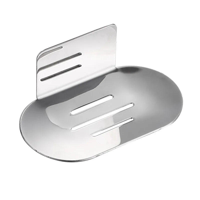 Porte-Savon Mural Inox Adhésif Sans Perçage, Poli ou Brossé