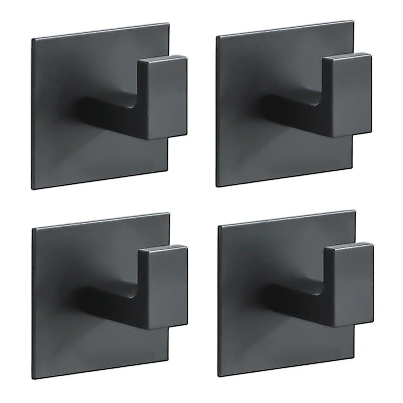 Patère Adhésive Sans Perçage Aluminium 1 à 6 Pièces