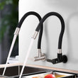 Robinet de Cuisine Mural Bec Flexible Eau Froide Inox 304