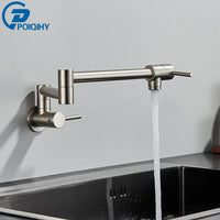 Robinet Remplisseur Mural Pliant Eau Froide Bec Rotatif Inox