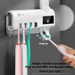 Distributeur de Dentifrice Automatique avec Porte-Brosses UV Solaire et USB, Blanc ou Noir