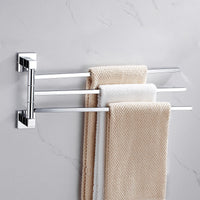 Porte-Serviette Pivotant Chromé en Inox, 2, 3 ou 4 Bras
