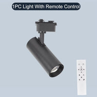 Spot LED sur Rail Dimmable, Kit 3 à 8 Spots 20 W avec Télécommande