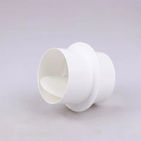 Clapet Anti-Retour Hotte et Ventilation, PVC Blanc, 80 à 200 mm
