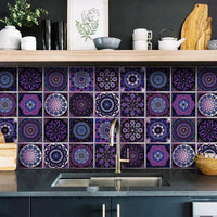 Carreaux Adhésifs Crédence 15 cm, 27 Motifs Colorés, 12 ou 24 Pièces