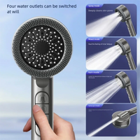 Pommeau de Douche Filtrant 4 Modes Massant avec 5 Cartouches Filtrantes