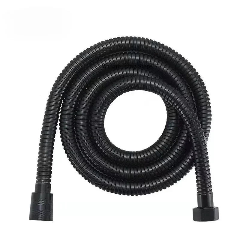 Flexible de Douche Renforcé Noir et Argenté 150-200 cm