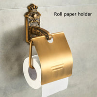 Ensemble d'Accessoires Salle de Bain Rétro Brossé
