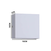 Applique Murale LED Cube Haut et Bas, Blanc ou Noir, 6 ou 10 W