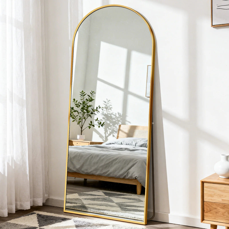Miroir sur Pied Pleine Longueur 142 cm Cadre Aluminium
