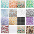 Sticker Mosaïque Cristal 3D Adhésif Étanche pour Cuisine