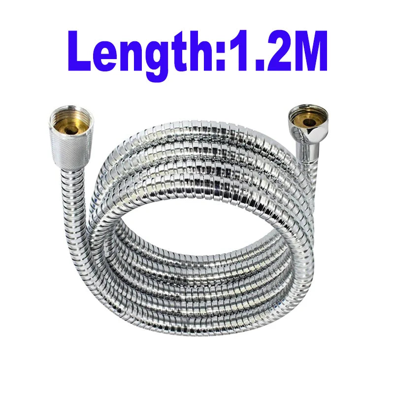 Flexible de Douche Argenté Anti-Fuite 120-150 cm