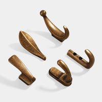 Patère Lune Décorative Murale Bronze Antique