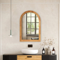 Miroir Salle de Bain Arche Bois Anti-Humidité