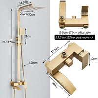 Mitigeur Douche Cascade 3 Voies Bec Pivotant