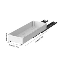 Rangement Coulissant de Placard Cuisine et Salle de Bain, Blanc ou Noir
