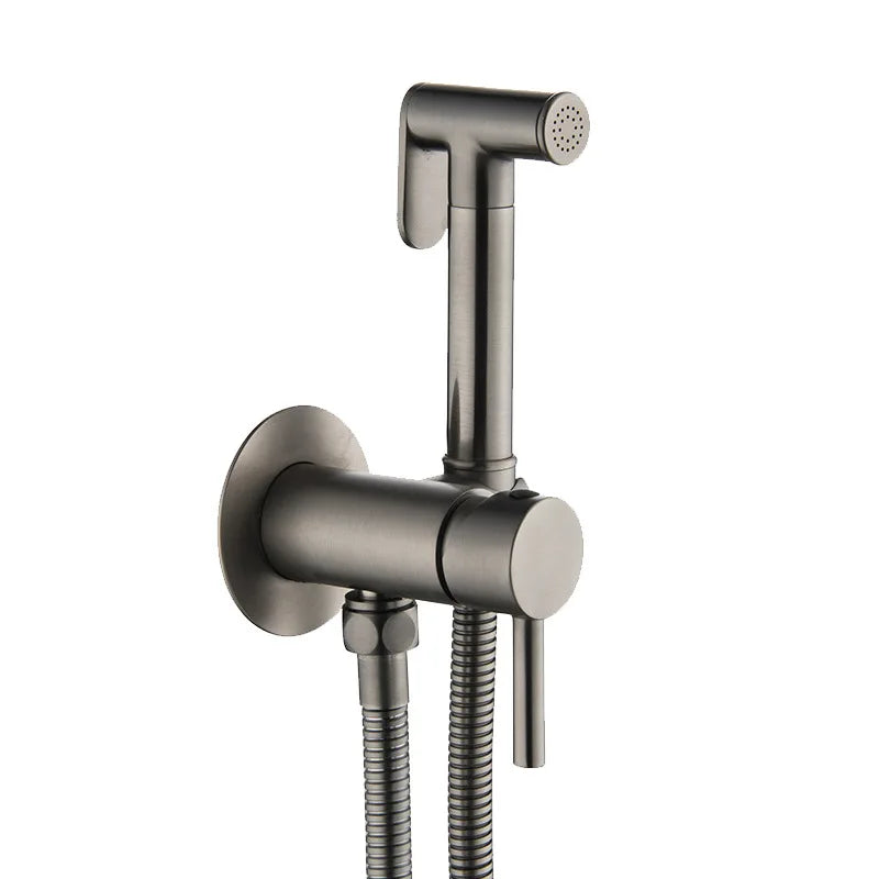 Douchette WC Mitigeur Laiton Eau Chaude et Froide, 8 Finitions
