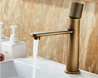 Mitigeur Lavabo Bronze Antique à Poser Laiton