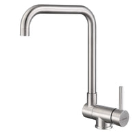 Mitigeur Cuisine Rabattable Inox 304 Brossé, Pivotant 360° pour Évier sous Fenêtre