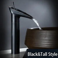 Mitigeur Lavabo Cascade Laiton Bec Haut
