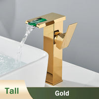 Mitigeur Lavabo Cascade LED Couleur Changeante