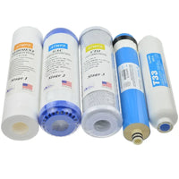 Kit de 5 Cartouches Filtrantes pour Osmoseur, Membrane 75 GPD