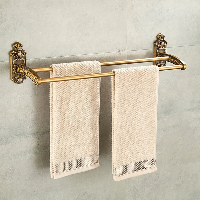 Ensemble d'Accessoires Salle de Bain Rétro Brossé