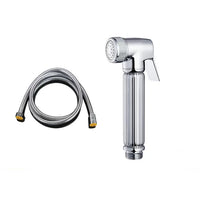 Douchette WC Cannelée Doré ou Chromé avec Robinet Double Sortie