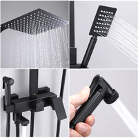 Douche Encastrable 3-4 Voies Noire ou Chromée