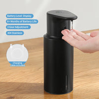 Distributeur de Savon Automatique à Capteur 480 ml, Inox 304
