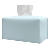 Cache Boîte à Mouchoirs Rectangulaire en Simili Cuir Pliable, 6 Coloris