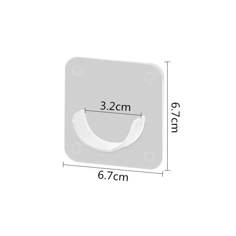 Support de Tringle Rideau Adhésif Sans Perçage, Lot de 2, 6 ou 8 Pièces