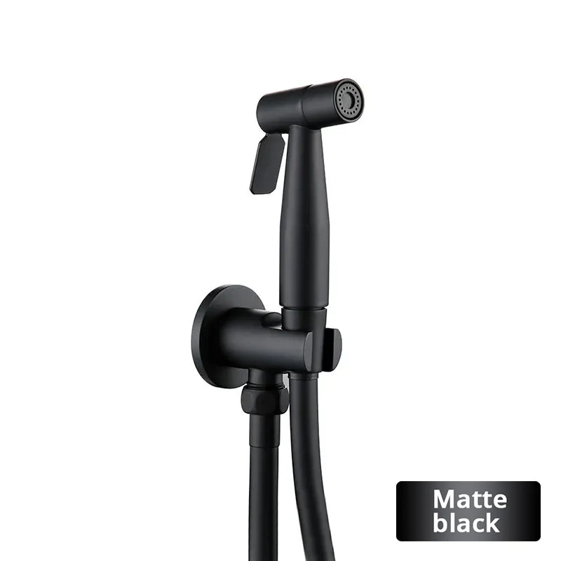Douchette WC Kit Complet avec Support Mural, 4 Finitions