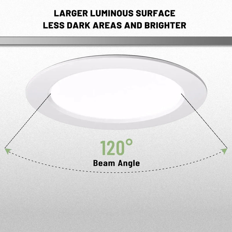 Downlight LED Encastrable Cuisine Extra-Plat, Lot de 1 à 10, 6 à 24 W