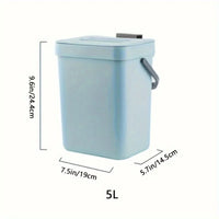 Poubelle de Cuisine à Compost Suspendue 3 ou 5 L avec Couvercle