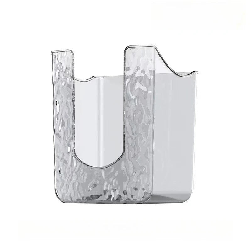 Boîte à Mouchoirs Murale Transparente pour Lingettes Humides sans Perçage
