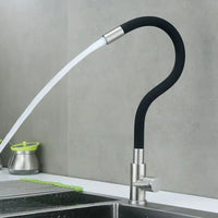 Robinet de Cuisine Flexible Eau Froide en Silicone, Pivotant 360°, 3 Coloris