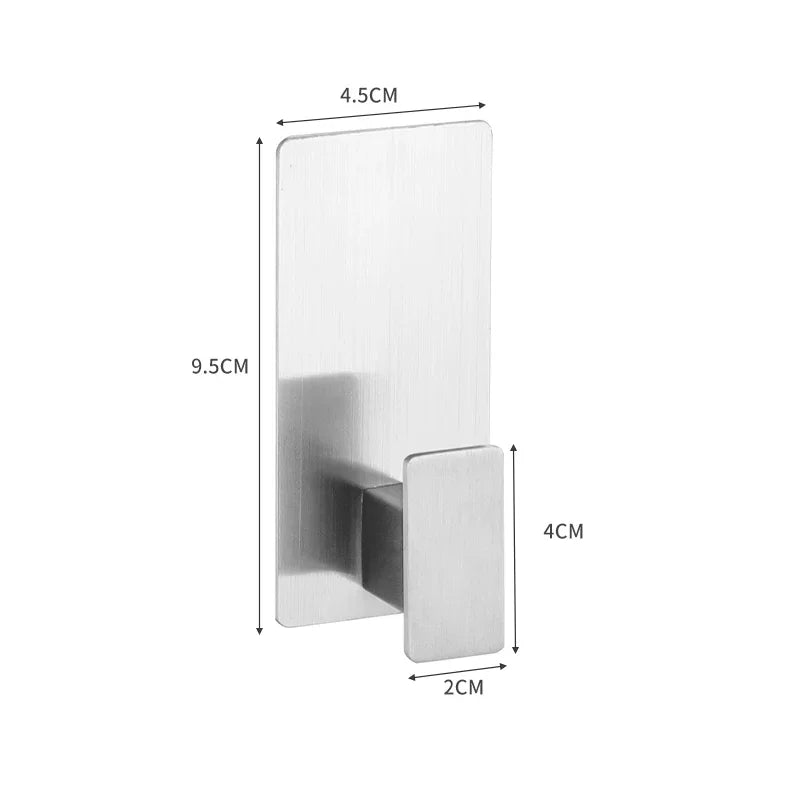 Accessoires Salle de Bain Inox Adhésifs Sans Perçage