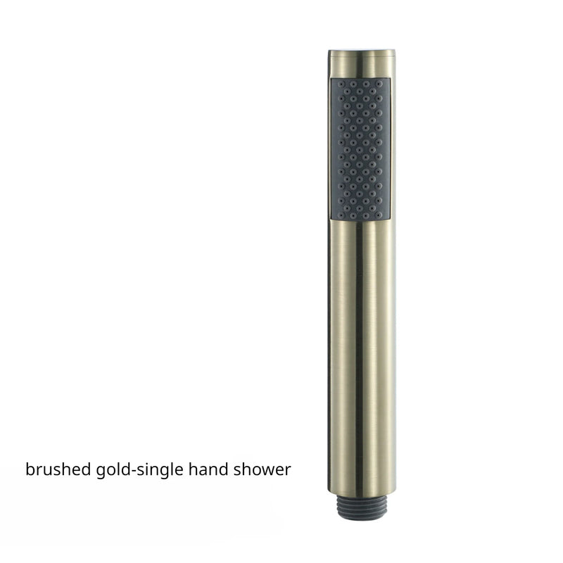 Pommeau de Douche Cylindrique Inox, 9 Finitions, Seul ou avec Flexible