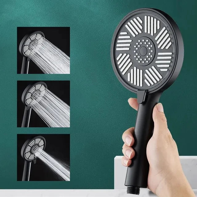 Pommeau de Douche Douchette ou Tête de Pluie Noir ou Argent à la Pièce