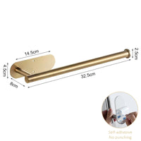 Porte-Rouleau Essuie-Tout Adhésif Inox 304, Sans Perçage, 3 Finitions