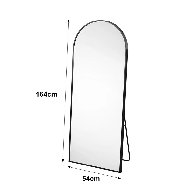 Miroir sur Pied Arche Grande Taille Noir ou Doré