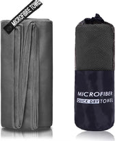 Serviette de Bain Microfibre Séchage Rapide avec Pochette, 4 Tailles