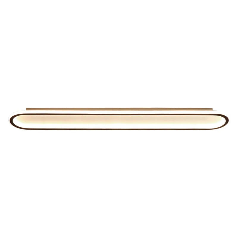 Plafonnier LED Cuisine Ovale Dimmable Doré Noir Blanc