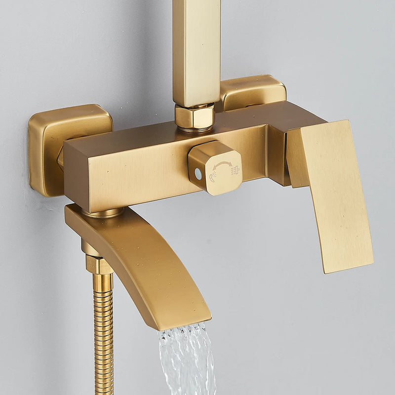 Mitigeur Douche Cascade 3 Voies Bec Pivotant