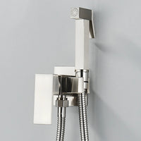 Douchette WC Mitigeur Mural Eau Chaude et Froide, Flexible 120 cm