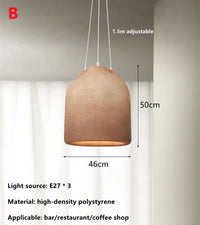 Suspension Cuisine Wabi-Sabi Texturée Ø 46 cm, Anthracite ou Terracotta