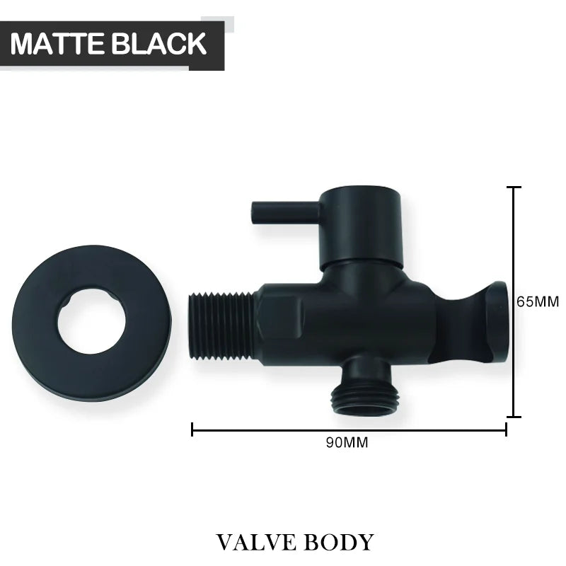 Douchette WC Kit Vanne et Flexible ou Pièces Seules, 4 Finitions