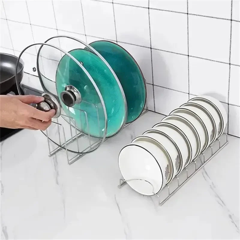 Égouttoir Assiettes et Bols Inox Sans Bac, 27,4 ou 30 cm, 1 ou 2 Pièces